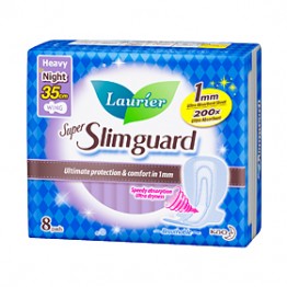 Laurier Super Slimguard Night 35cm 8s